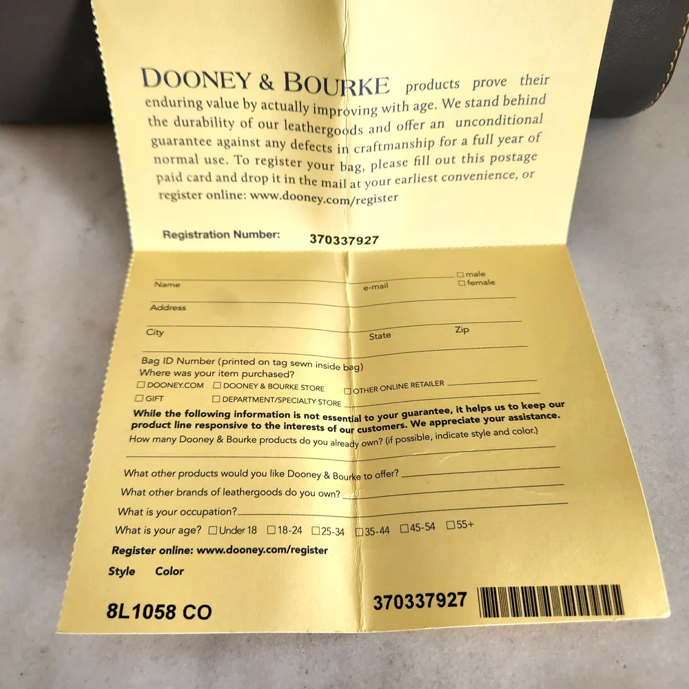 NWT Dooney & Bourke Charcoal Hattie Drawstring Florentine Bucket Bag - Picture 9 of 14